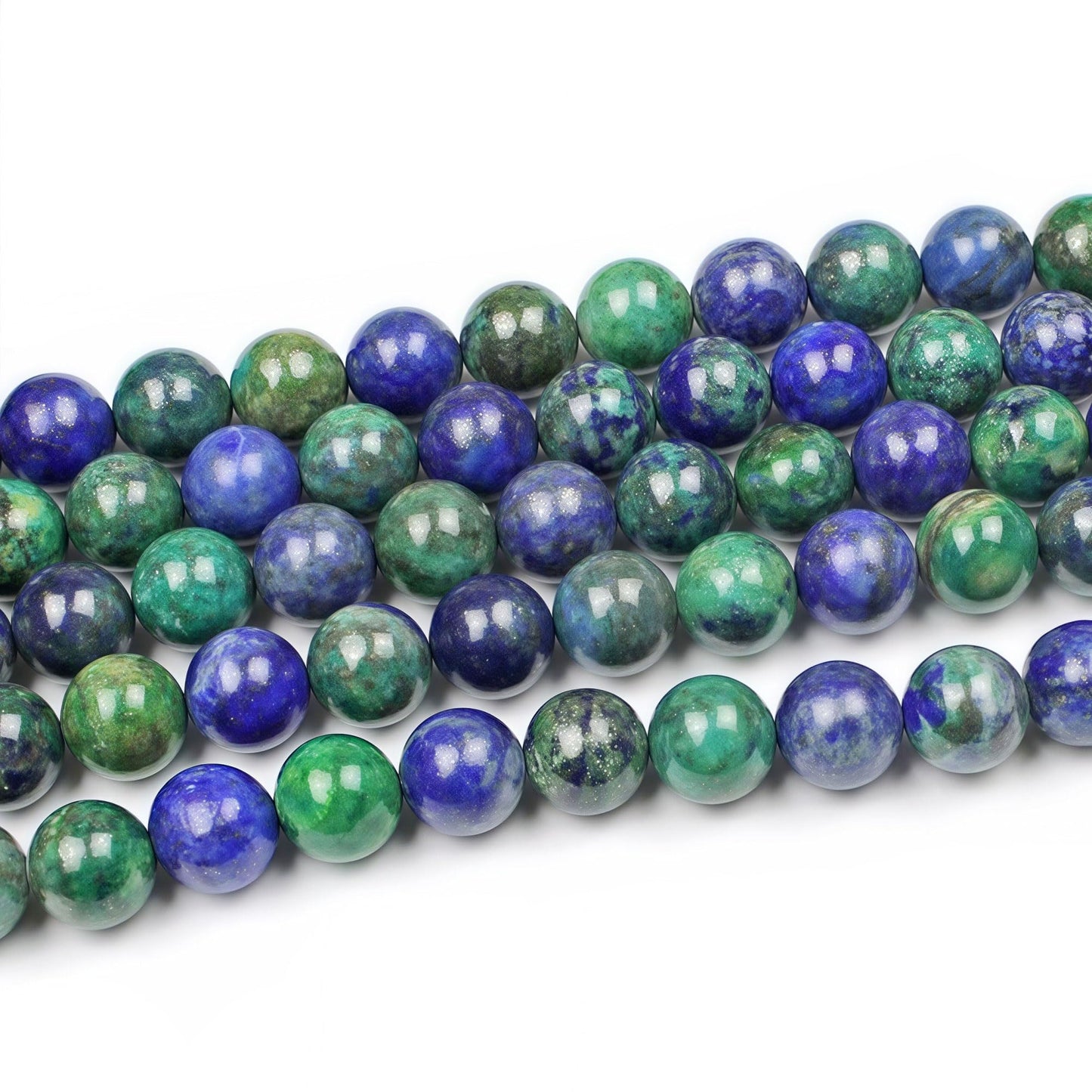 MJDCB 5A Natural Phoenix Lapis Lazuli Round Loose Beads for Jewelry Making DIY Bracelet Necklace 15'' (6mm)