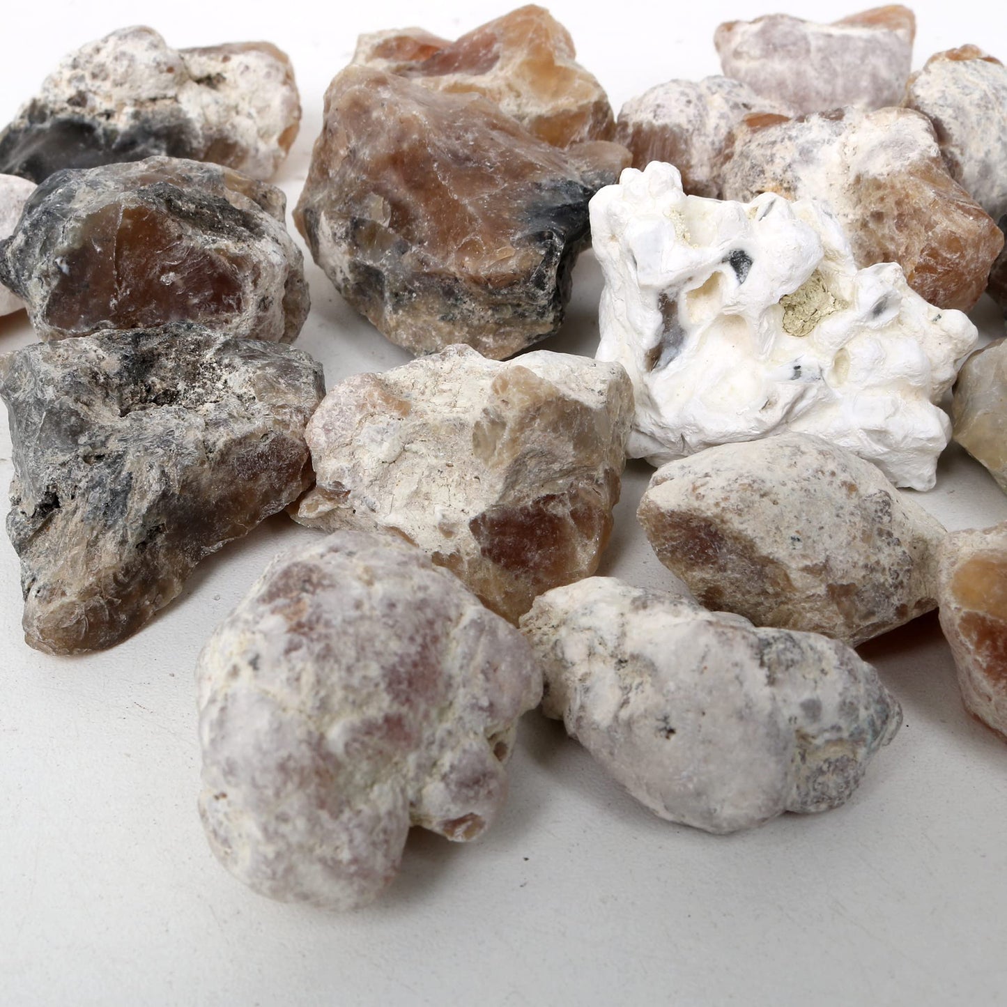 REAL-GEMS Natural Raw Healing Crystals Rough Stones for Tumbling, Cabbing, Polishing, Wire Wrapping, Wicca & Reiki Crystal Healing, Mix Gemstones,7 Chakra (Yellow Opal)