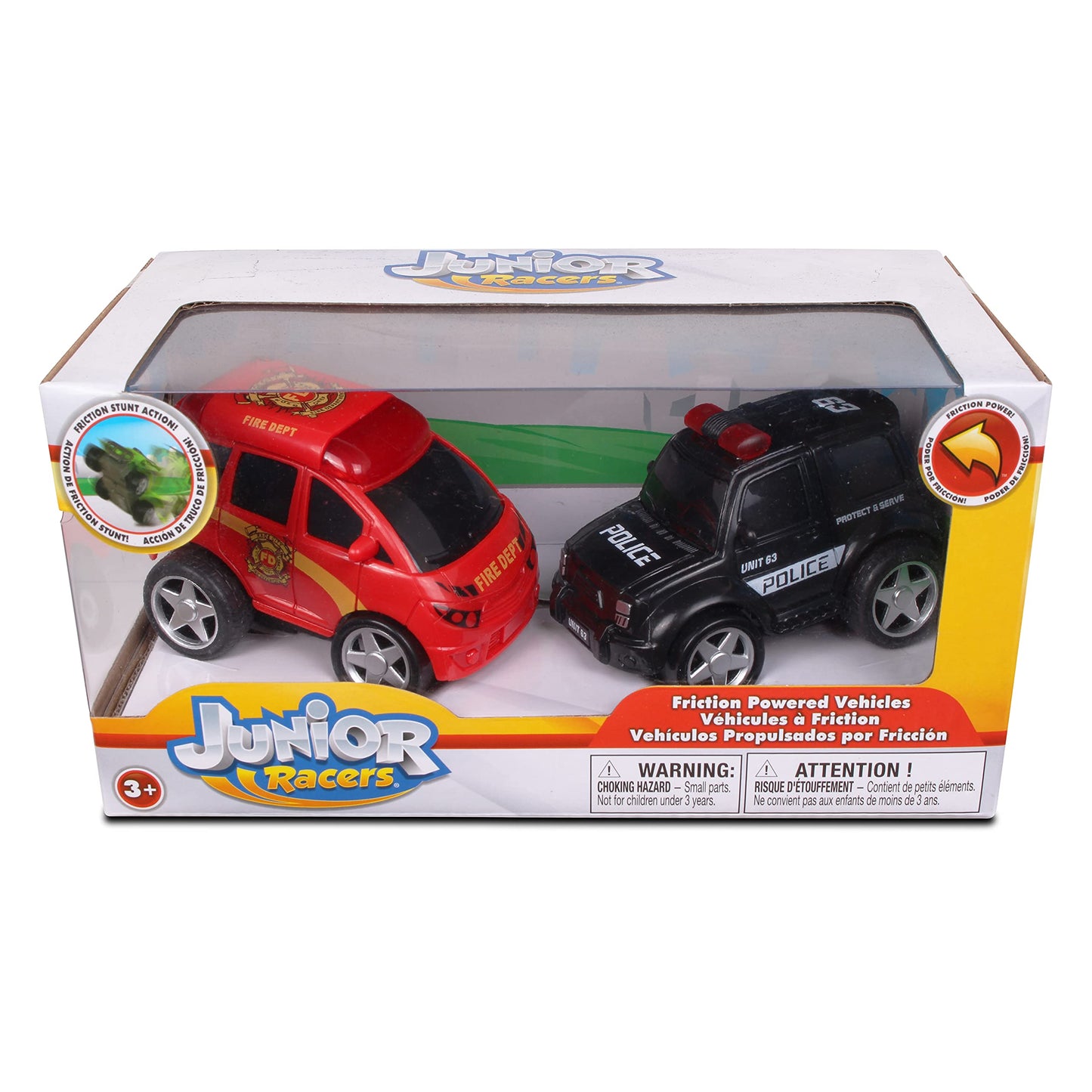 NKOK Junior Racers 2PK Friction Powered Fire Rescue & Police