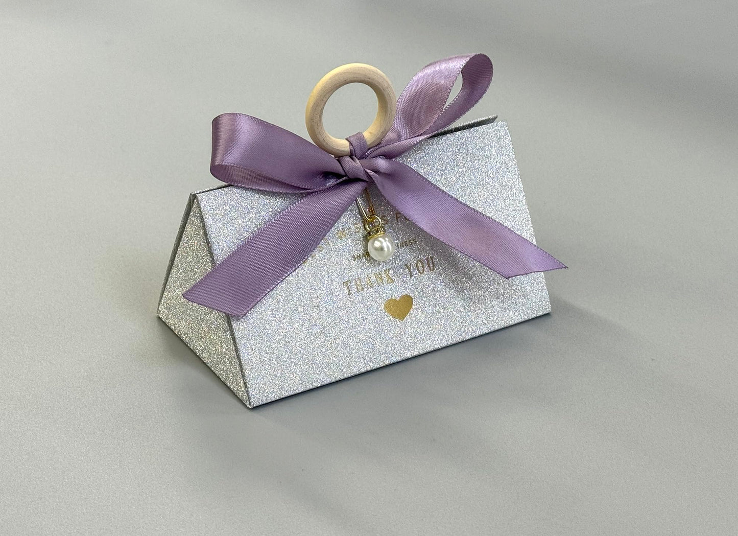 ZJSXINDI 15 Pcs Favor Boxes Gift Wrap Boxes Silver Flash Gift Box 5"x 3" For Party Favor, Weddings, Bridal Showers, Bridesmaids... Gift Wrap Boxes Bulk for Crafting (Purple)