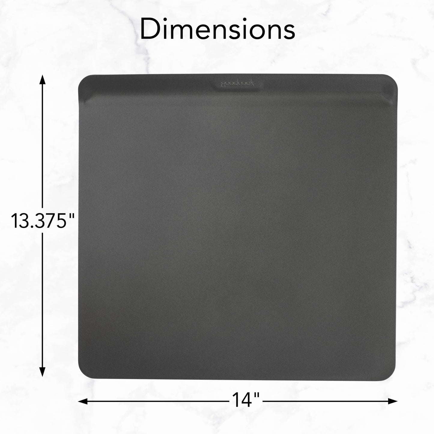 GoodCook AirPerfect Nonstick Air Insulated Cookie Sheet, 14" x 12", No Burning, Gray
