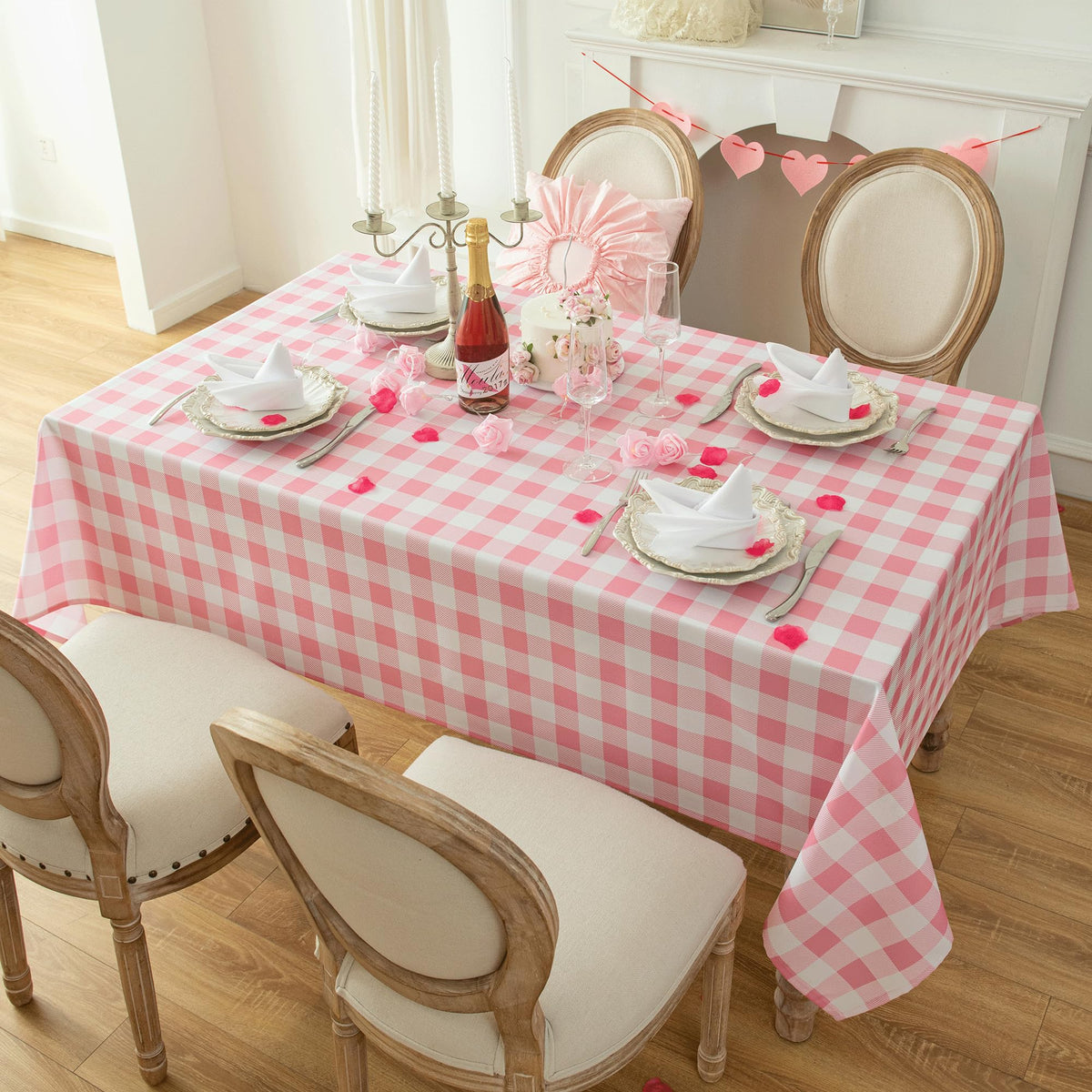 Waterproof Plaid Tablecloth Fabric