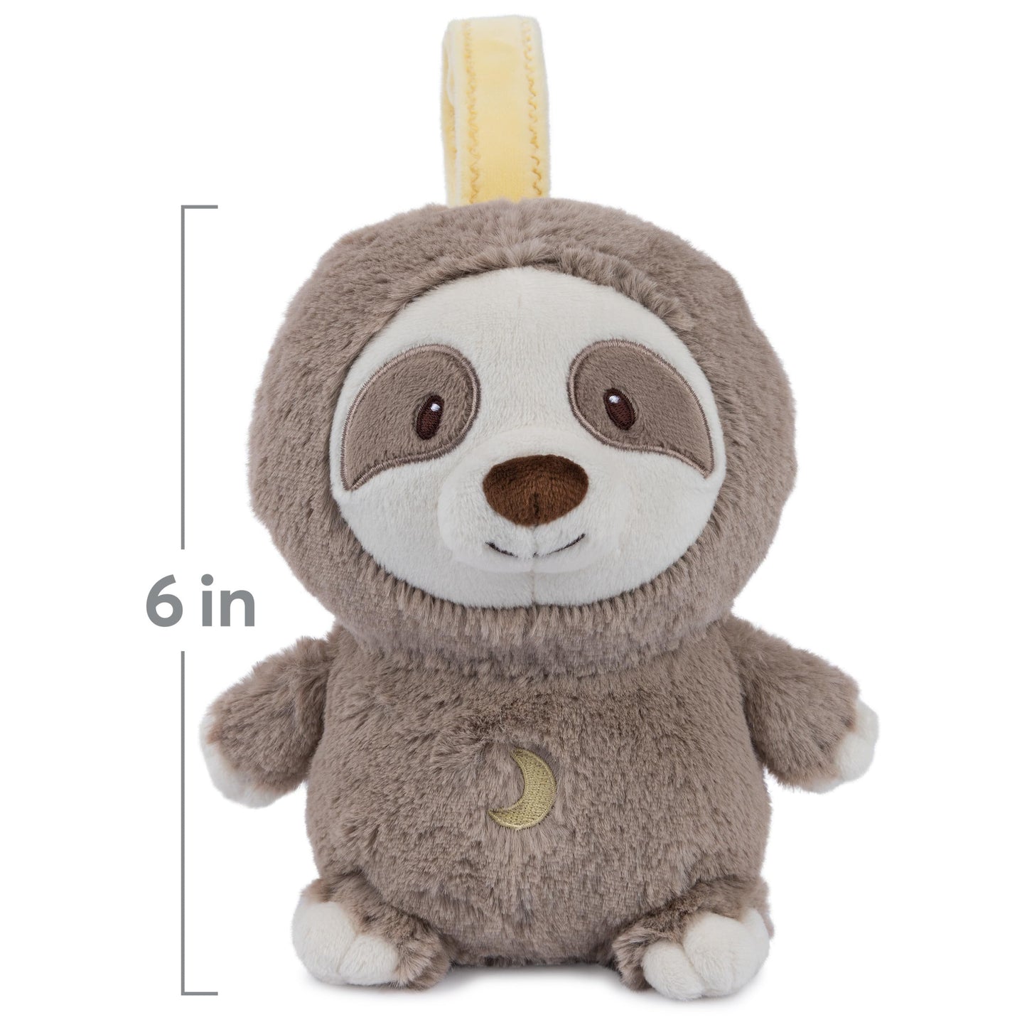 GUND Baby Lil’ Luvs On The Go Sloth Soother for Babies and Newborns, Plush Sloth Stuffed Animal Sound Toy, Brown/Cream, 6”