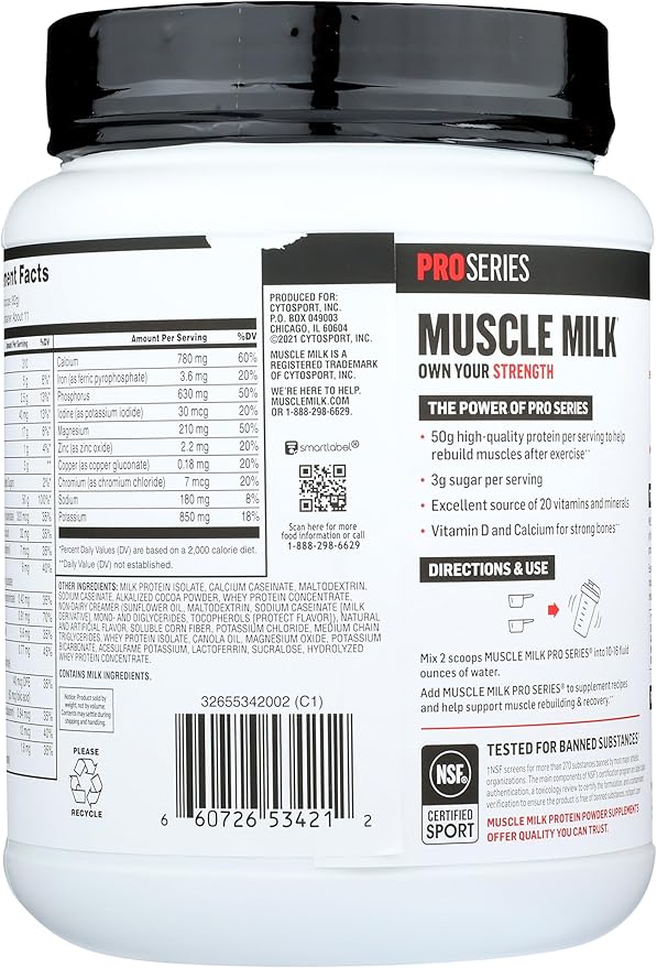 Muscle Mlk Pro Series 50 Knockout Chocolate, 2 Pounds