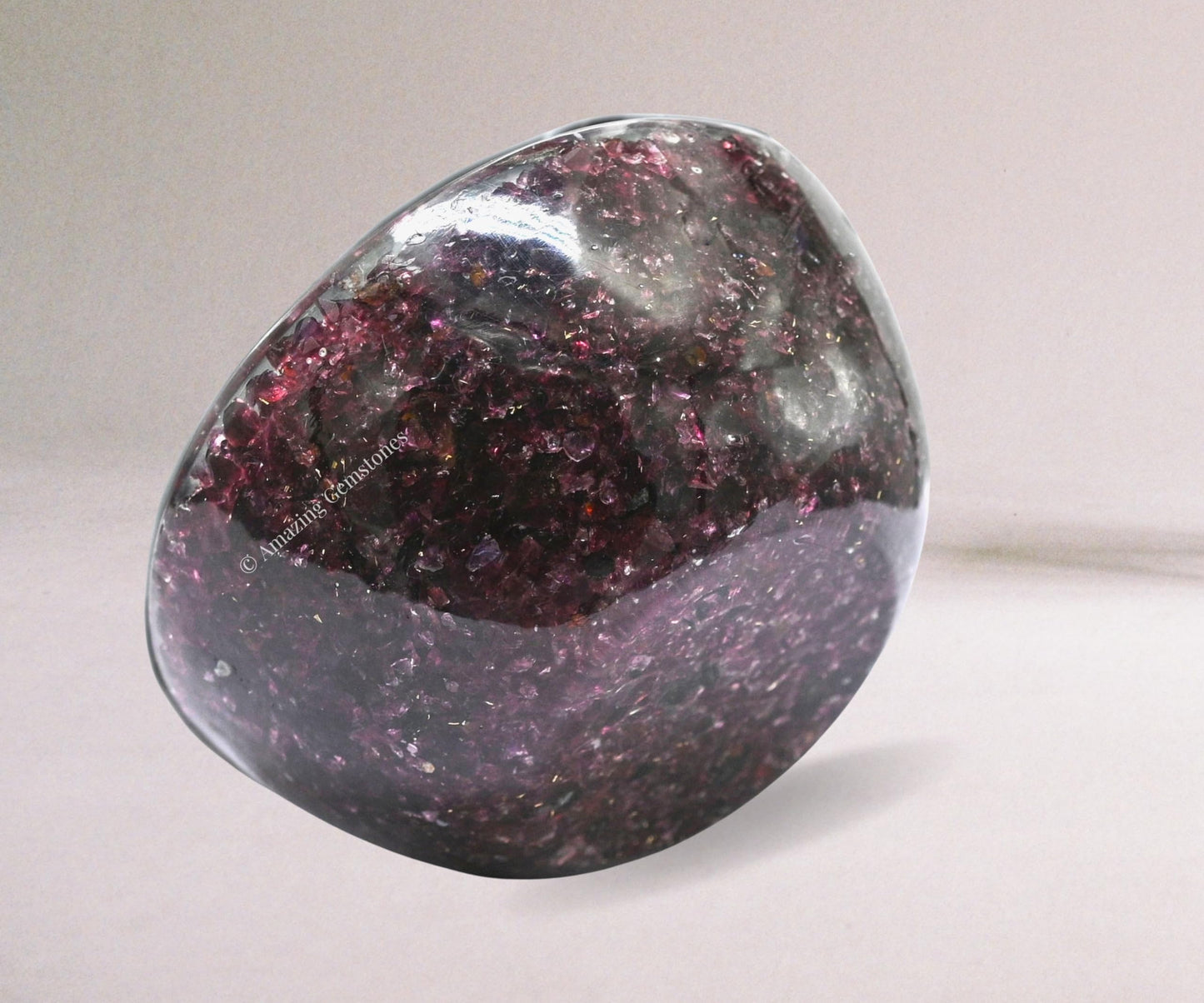 Amazing Gemstone Garnet Orgonite Orgone Crystal Gemstone Bowl - 3" Orgonite Garnet Crystal Bowl for Meditation, Crystals and Healing Stones Gift and Protection