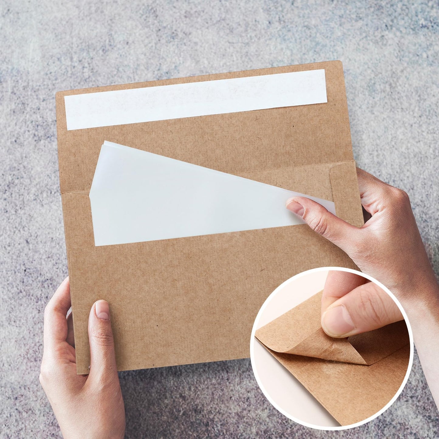 Fainne 1200 Pack Brown Envelopes Bulk, Kraft Envelopes for Invitation, 120 GSM Gift Card for Office, Gift, Party, Baby Shower, Wedding (A4,4.25 x 6.25")