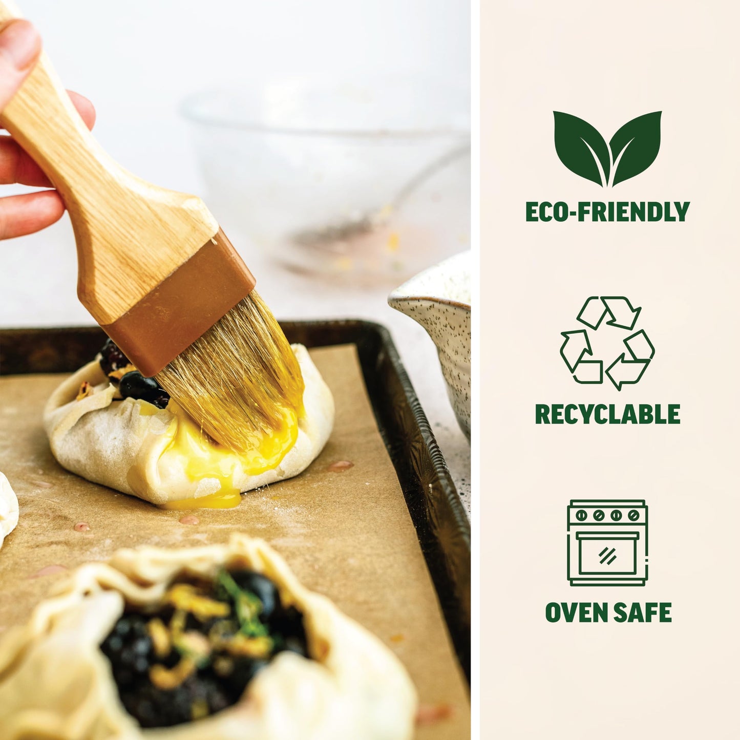 Zenlogy 9x13 Parchment Paper (200 sheets) - Unbleached, High Heat, Non-stick, Pre-cut Baking Paper for Quarter Sheet Pans - Great for Baking, Roasting, Wrapping, Dehydrator, and so much more