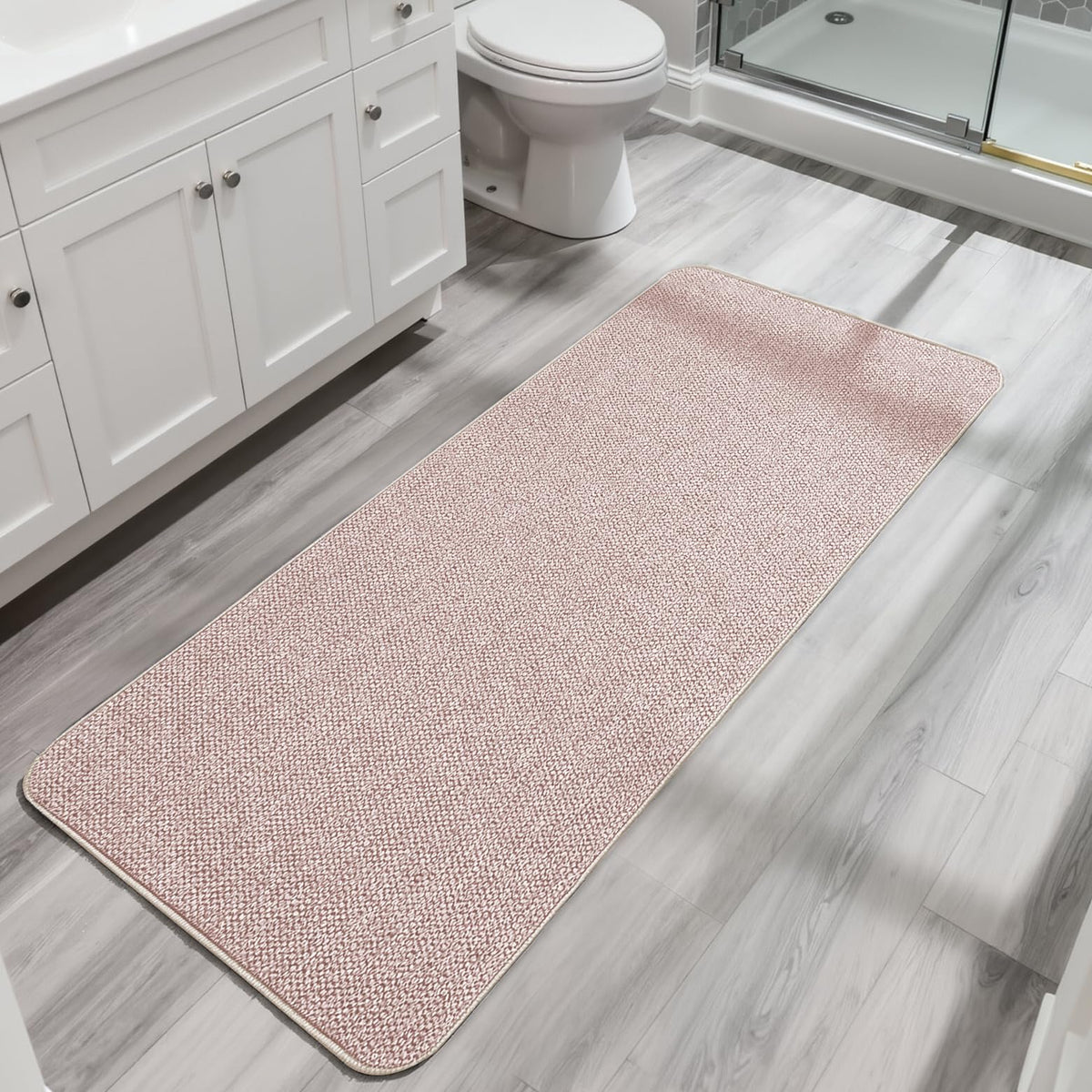 Bath Mat Ultra Thin Bathroom Runner Rugs (18 Sq Ft)