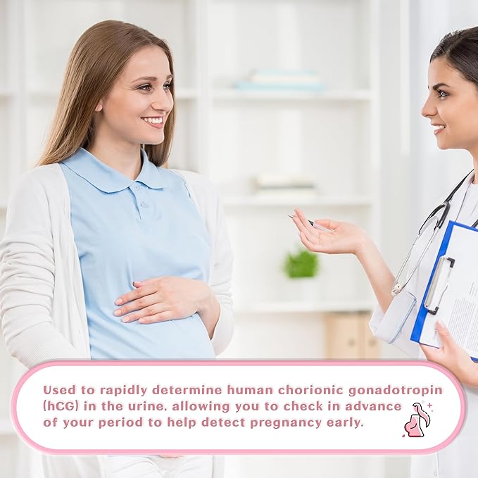 Pregnancy Test Strips with Urine Cups, 15 Count Individually Wrapped hCG Early Detection Home Tests Over 99% Accurate, Rapid Early Detection Pregnancy Test Strip 25mIU/mL