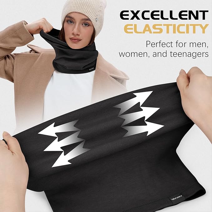 Neck Gaiter Winter Neck Warmer for Men & Women Windproof Face Mask for Cold Weather Breathable Ski Face Cover Scarf