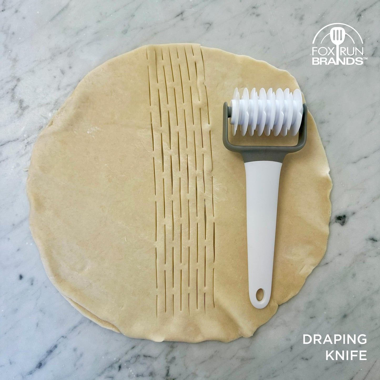 Fox Run Pastry and Pasta Wheels, Set of 5 Dough Cutter Tools