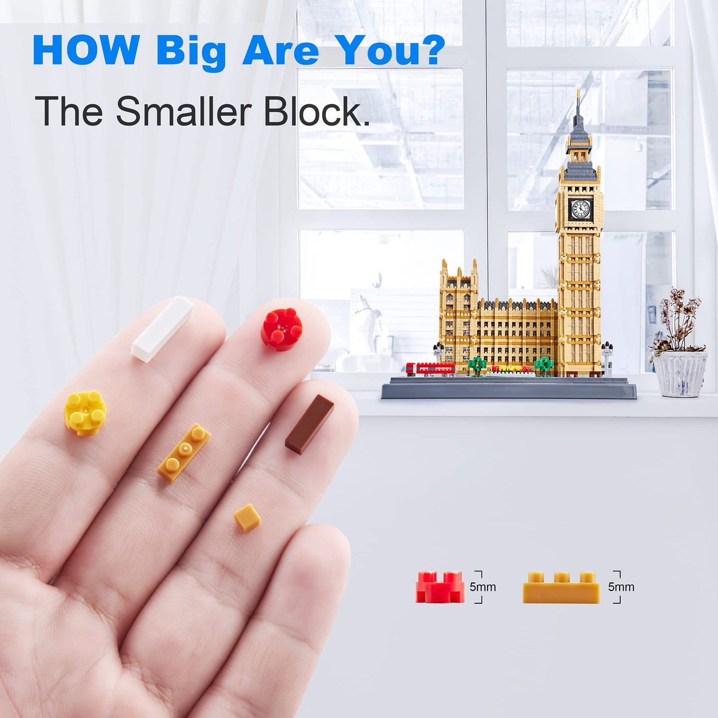 YaJie Big Ben Architecture Model Building Block Sets - World Famous Architectural Model Present for Age of 14+ and Adult(4112PCS)