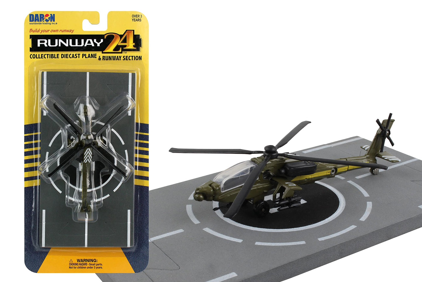 Daron Worldwide Trading Runway24 Ah-64 Vehicle