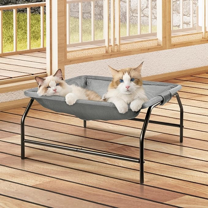 JUNSPOW Cat Bed [Designed for Big Cats] Cat Hammock Dog Bed
