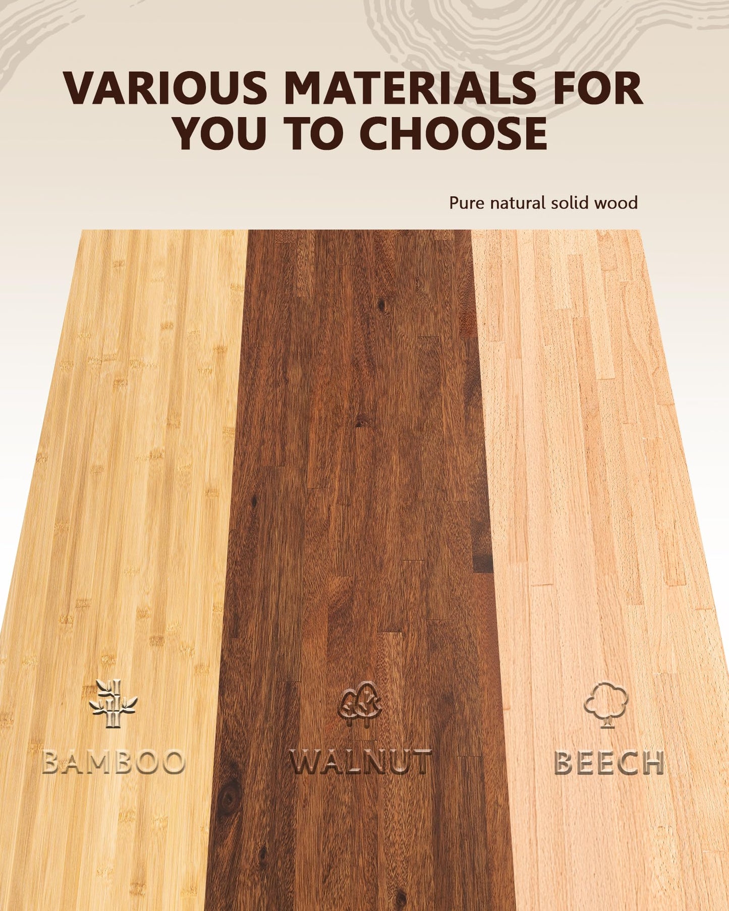 24"x25" Butcher Block Countertop, DIY Solid Walnut Wood Countertop, 1.5'' Thick Waterproof Table Top, Used as Cutting Board, Office Desk Tops, Dining Room Tables, Laundry and Kitchen Countertop