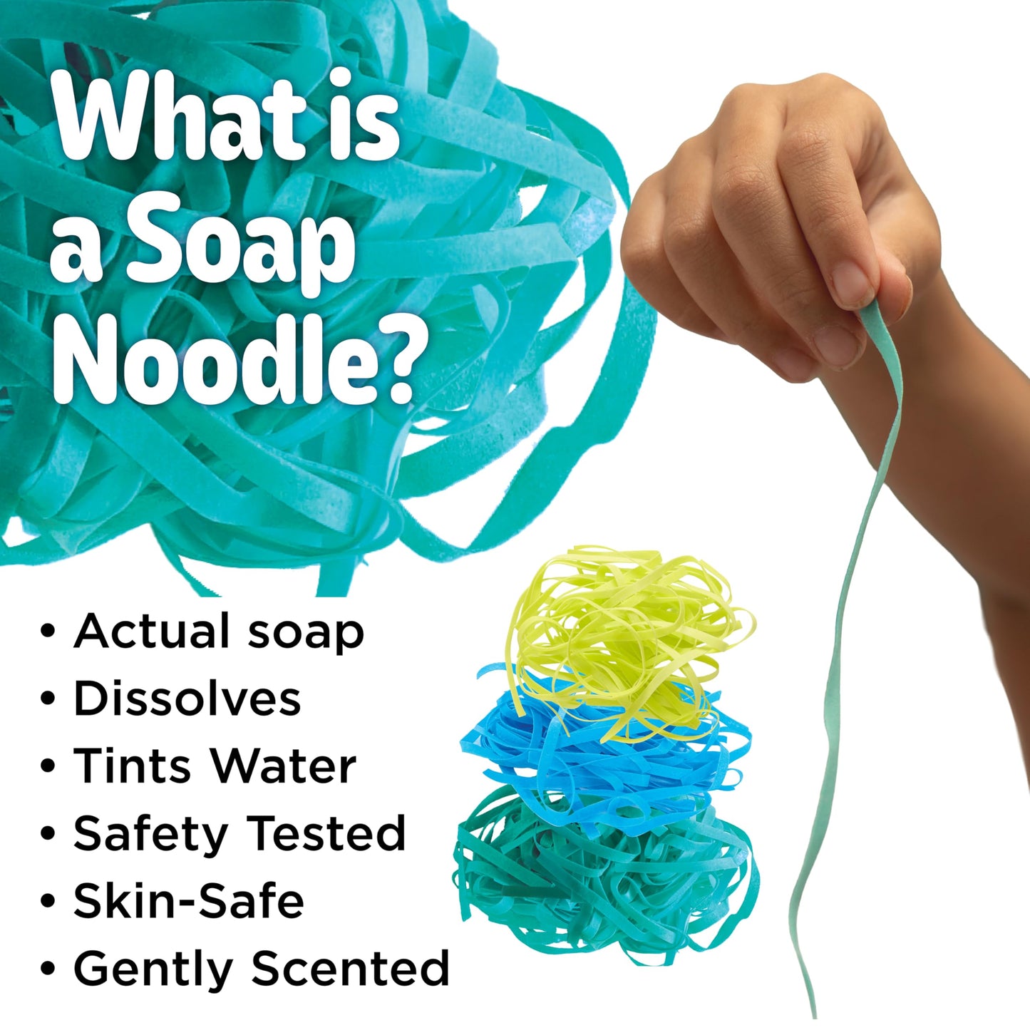 Creativity for Kids Soap Noodles Dragon’s Dinner Bath Set | Sensory Bath Toys for Kids | Mix, Layer & Play with Colorful Soap Noodles, Foamy Soap Sauce & Confetti (Ages 3+)