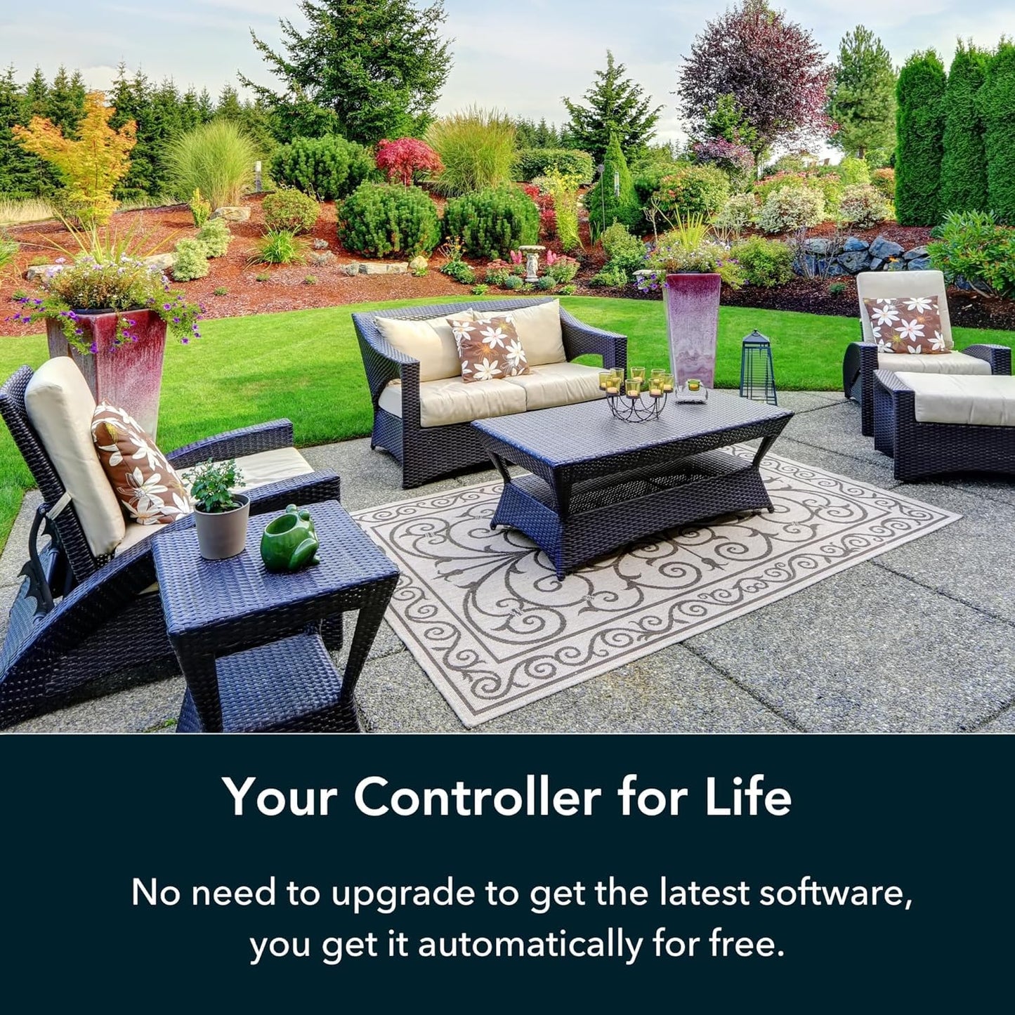 Rachio WiFi Smart Sprinkler Controller (8-Zone Irrigation Remote Control) – App-Based Scheduling, Local Weather Intelligence, Rain Skips, Easy DIY Install