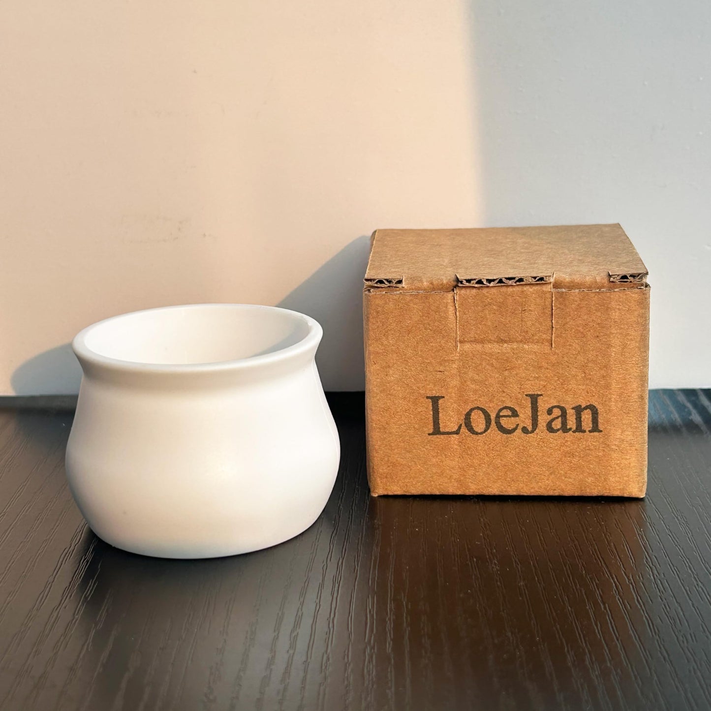 LoeJan Small Plant Pots, Plastic Flower pots, Planters with Drainage Holes and Saucers for Flowers Plants, White