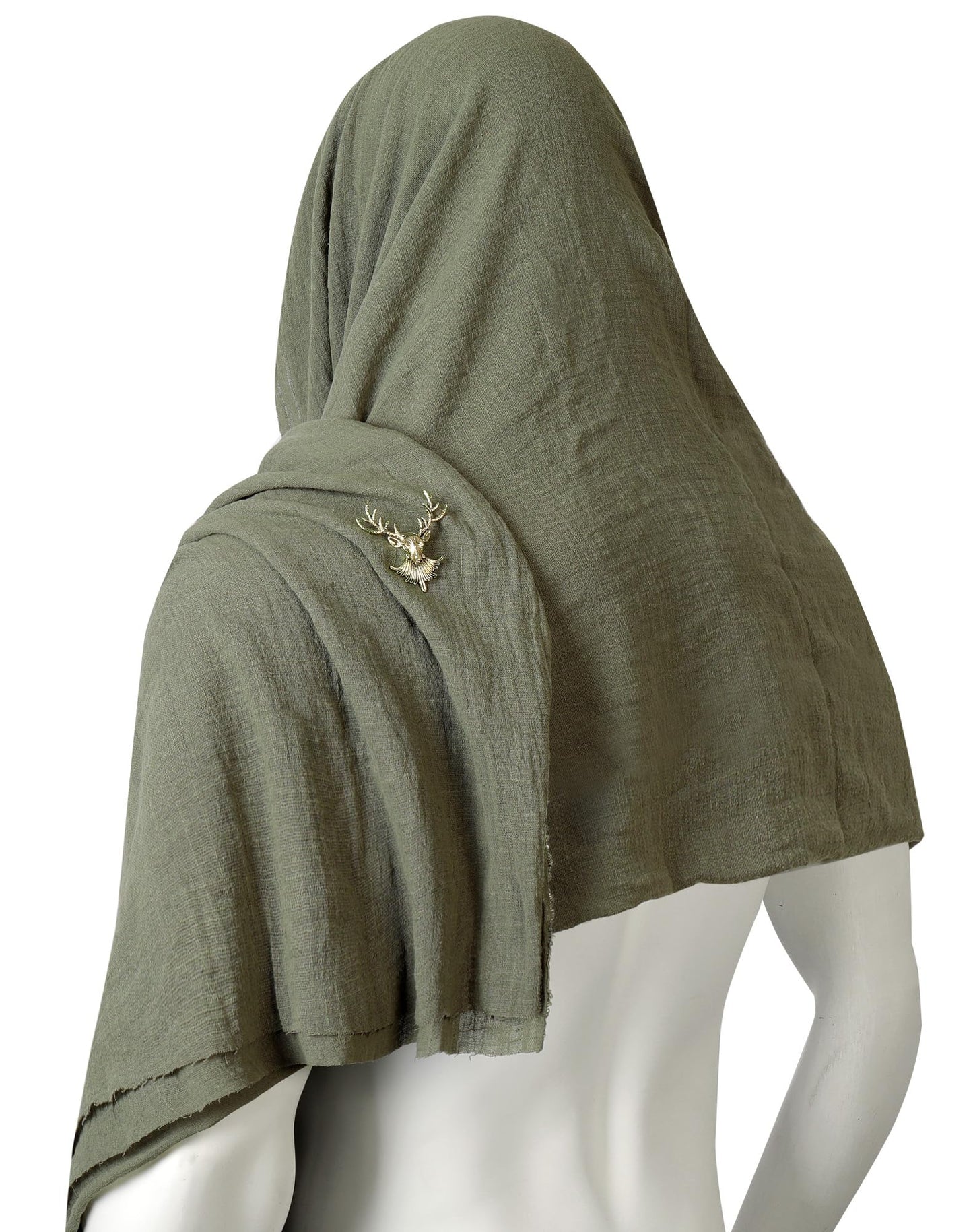 Berenlu Post Apocalyptic Shawl Fabric Piece, Medieval Hooded Cowl for Renaissance Men, DIY Cosplay Costume Accessory