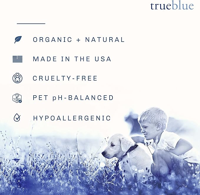 TrueBlue Cucumber & Chamomile Safe and Sure Dog Eye Wipes – Pre-Moistened Textured Pads for Tear Stain Eye Cleaning – Cleansing Eye Wipe for Dogs, Puppies – Non-Toxic, All-Natural – 50 Count