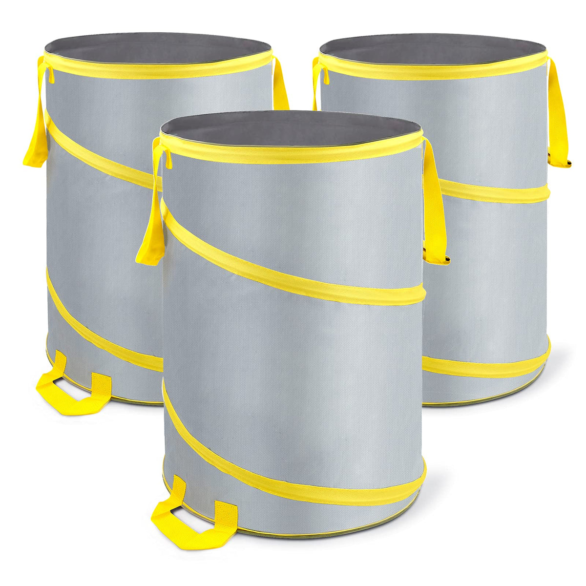 3 Pack 30 Gallon Collapsible Trash Can (3 Count)