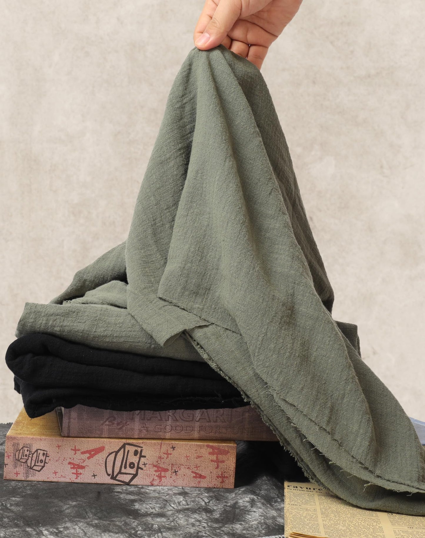 Berenlu Post Apocalyptic Shawl Fabric Piece, Medieval Hooded Cowl for Renaissance Men, DIY Cosplay Costume Accessory