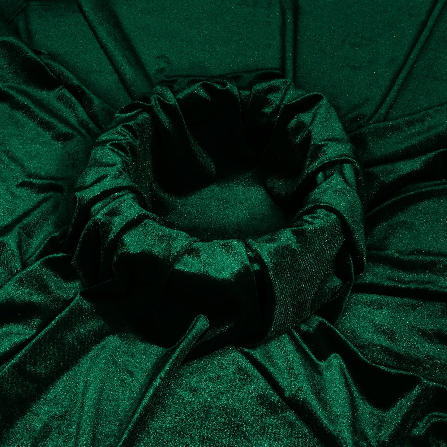 KKJIAF Hunter Green Stretch Velvet Fabric 60 Inch Wide, 5 Yard Soft Stretchy Fabric for Sewing Clothes, Apparel, Costume, Crafts - 90% Polyester 10% Spandex