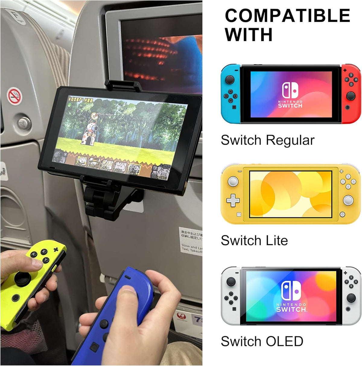Perilogics 2025 Upgraded Travel Essentials Must Haves Airplane Phone Holder Mount. Improved Ergonomic Lever, Perfect for Long Flight, Cruise, Desk, Travel Gift for Content Creator