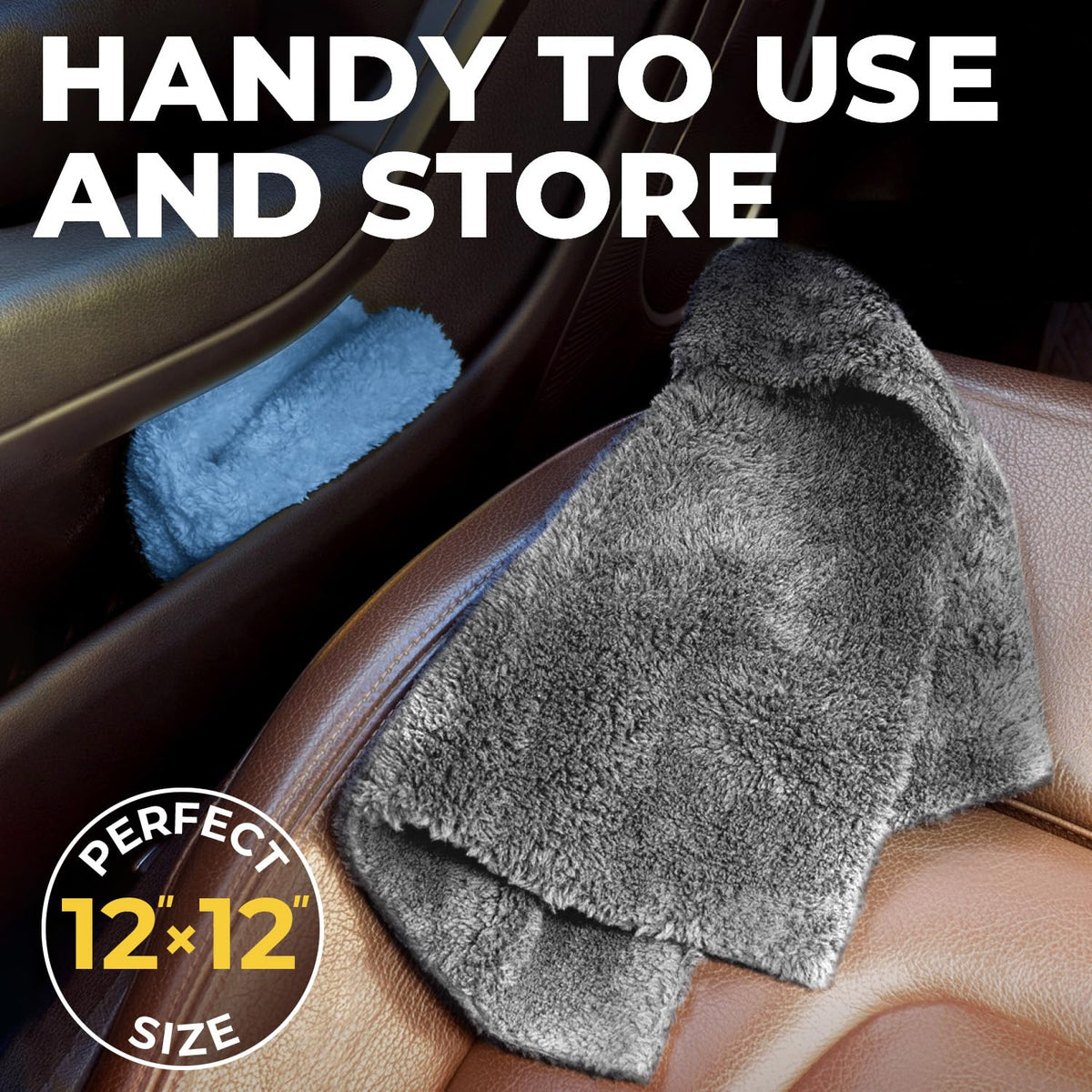Edgeless Microfiber Car Towels (6 Count)