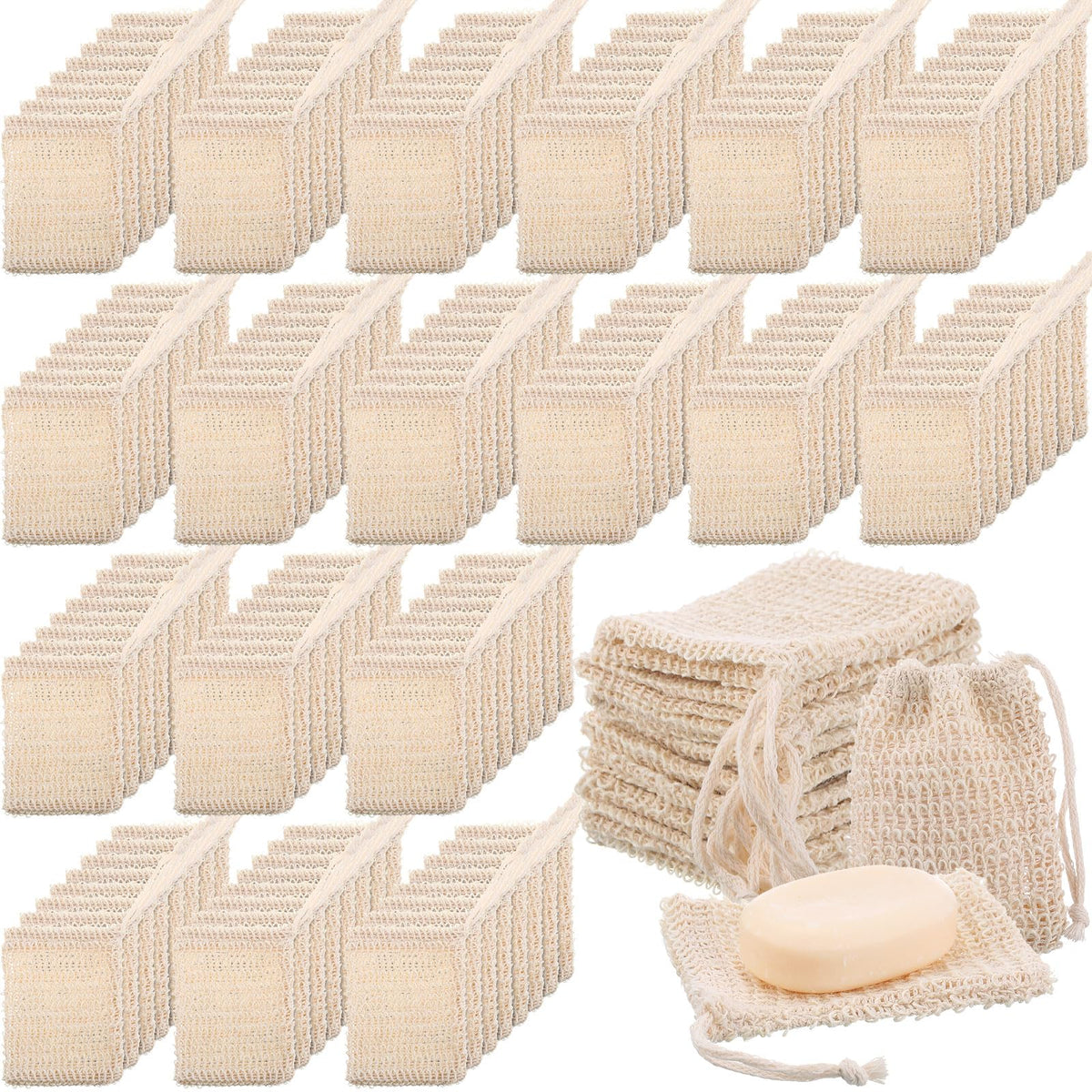240 Pcs Soap Exfoliating Bag (240 Count)