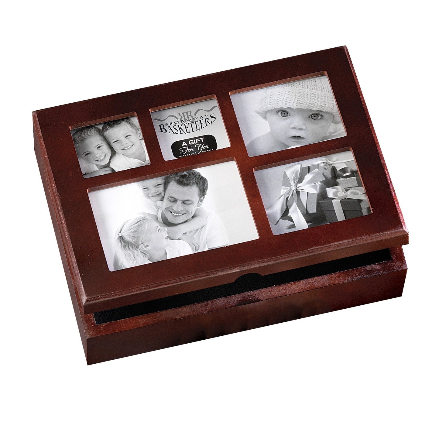 Broadway Basketeers Photo Gift Box Snack Assortment Baskets, Cookies & Sweets, Care Package Gifts for Families, Her, Him, Couples, Neighbors