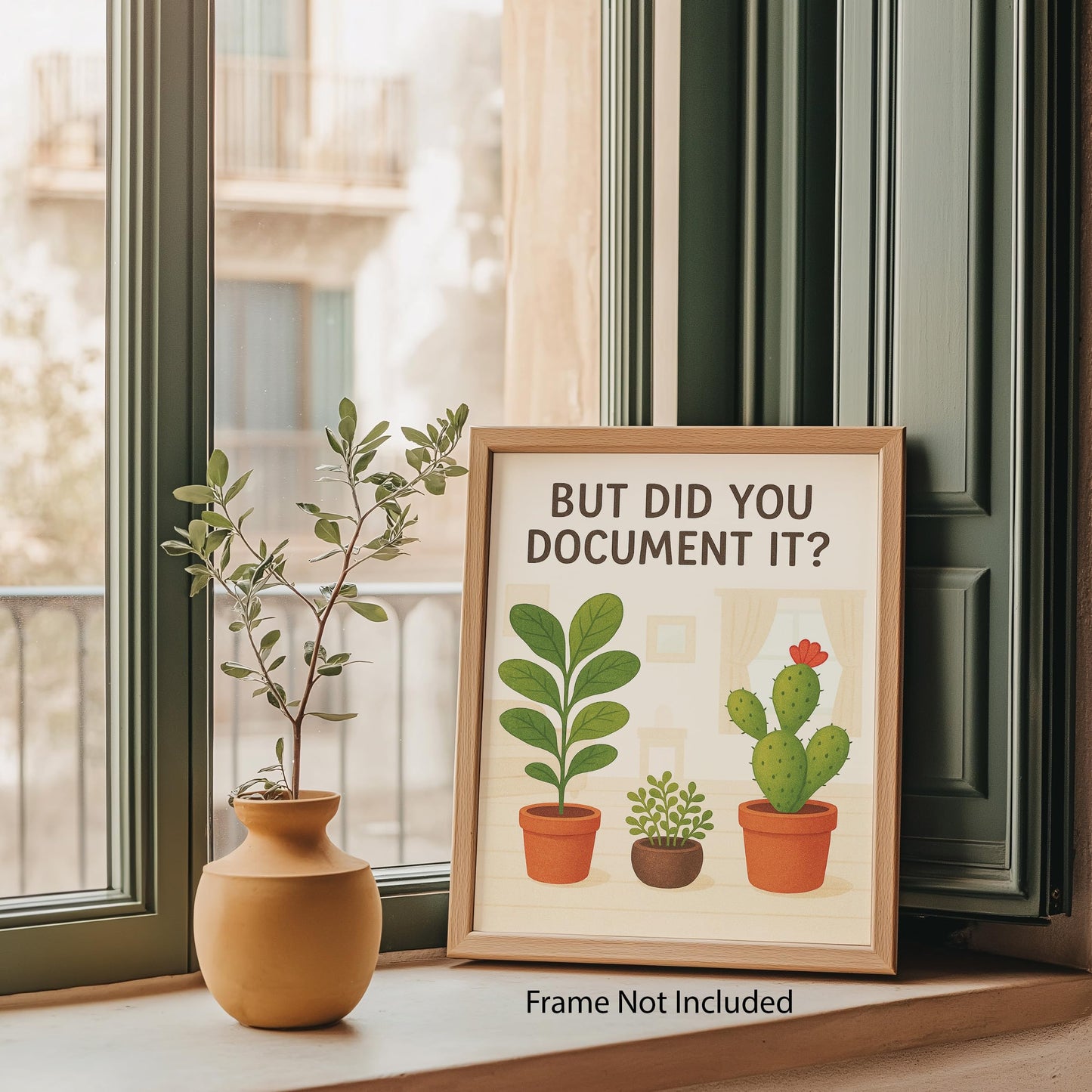 ZUKIY But Did You Document It Print - Funny Office Wall Art - Motivational Work Poster - Desk Decor for Women and Men - Unframed 8x10 Inch Modern Minimalist Print - Home Office Classroom Cubicle Gift