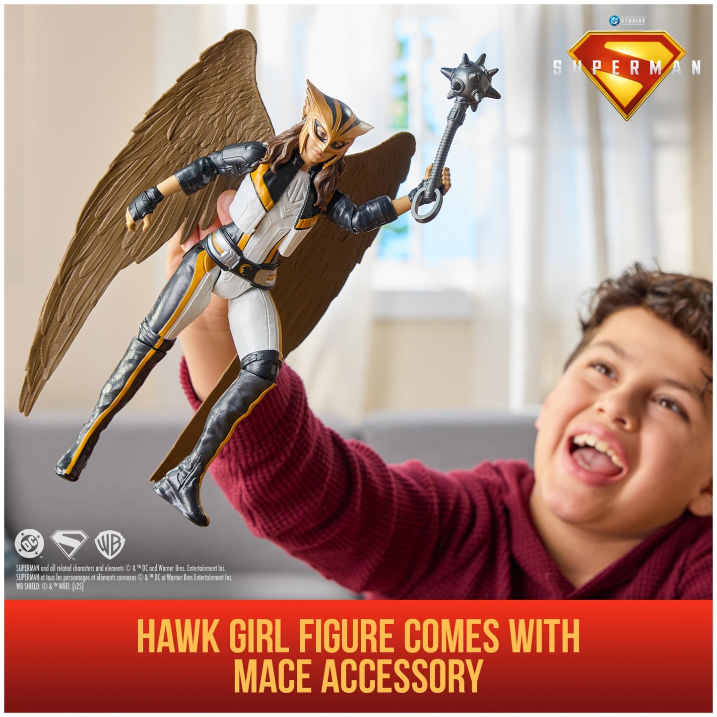 DC Comics, Superman, Green Lantern, Hawkgirl, and Mr. Terrific 4-Pack, 12-Inch Action Figure Set, Superhero Toys for Kids Ages 4 and Up