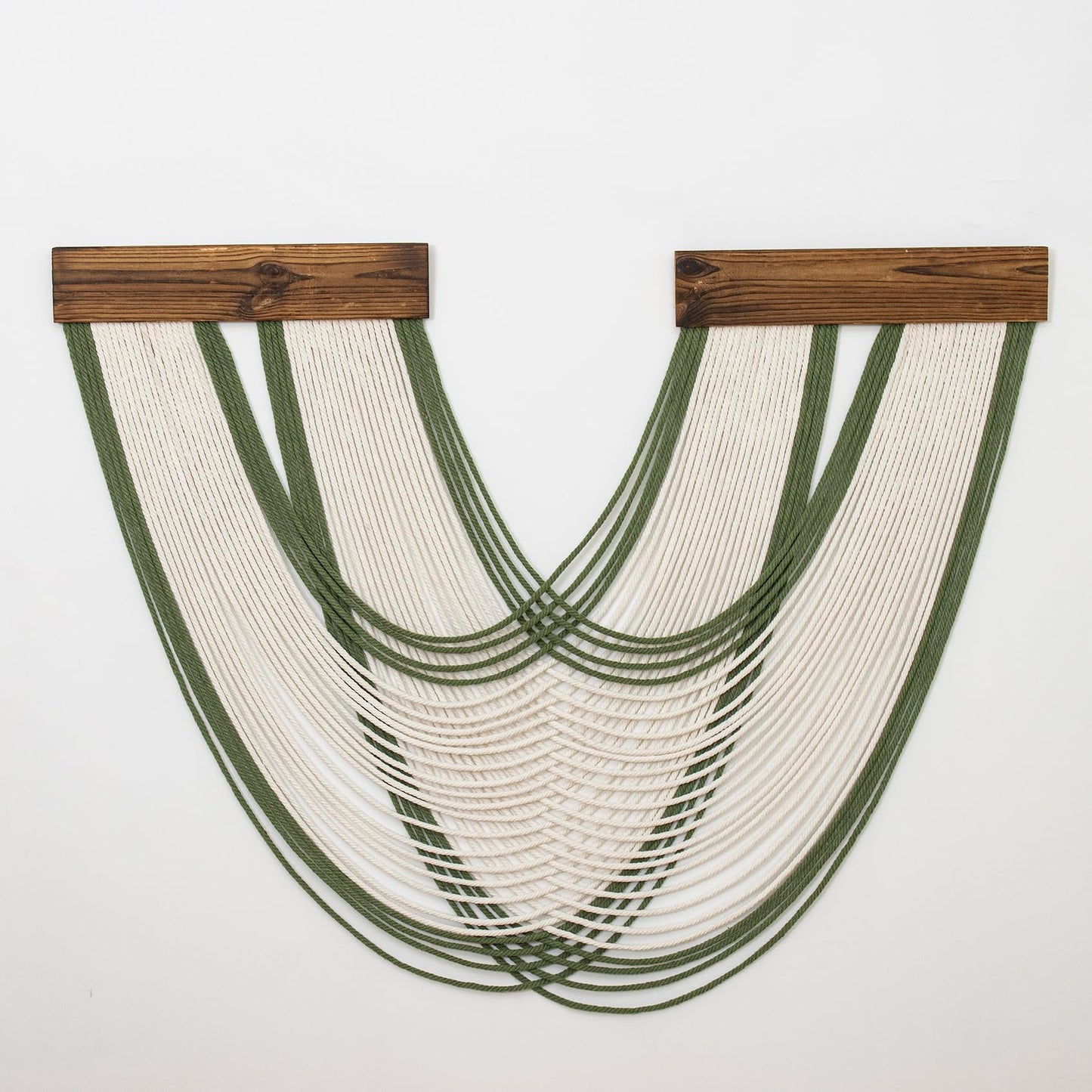 LB Boho Macrame Wall Hanging Large, Green and Beige Macrame Tapestry Wall Decor Handmade Woven Chic Bohemian Tapestry Decor for Bedroom Living Room Office Bathroom Nursery