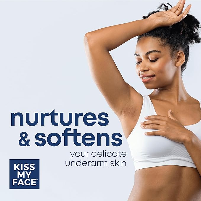 Kiss My Face Active Life Deodorant Contains Naturally Derived Ingredients, 72 Hour Odor Control | For Women and Men, Aluminum Free with Coconut Oil and Probiotics, Cucumber and Green Tea Scent