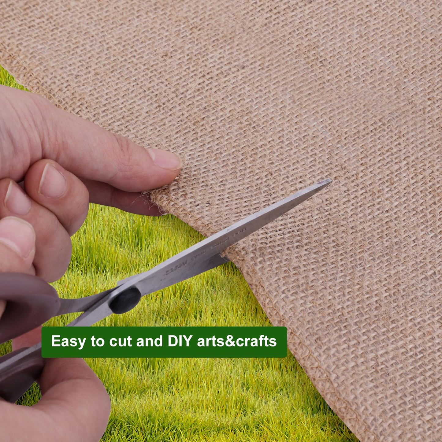Agfabric 40" x 30 Feet Natural Burlap Fabric Roll,Gardening Burlap Roll,High Density Jute Material for Winter Plants Tree Cover Protection,Weed Barrier,Decorations,Crafts