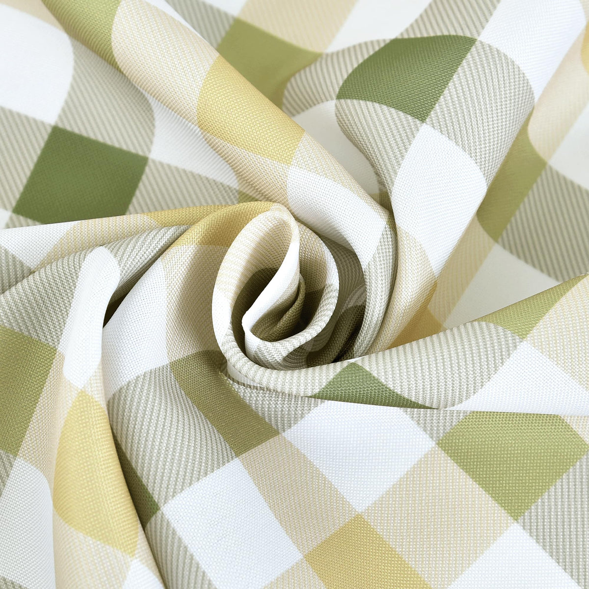 Waterproof Plaid Tablecloth Fabric