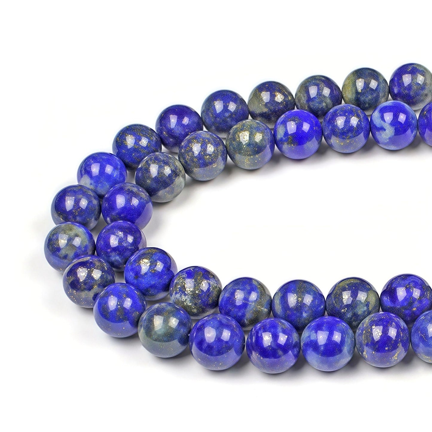 MJDCB Natural Lapis Lazuli Gemstone Loose Beads Round 6mm Energy Stone Healing Power for Jewelry Making