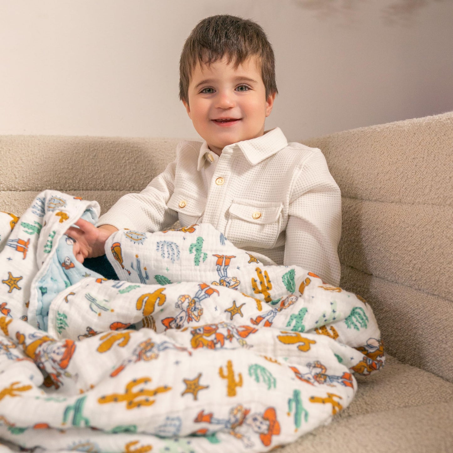aden + anais™ Essentials Cotton Muslin Blanket Toy Story, Woody and Friends