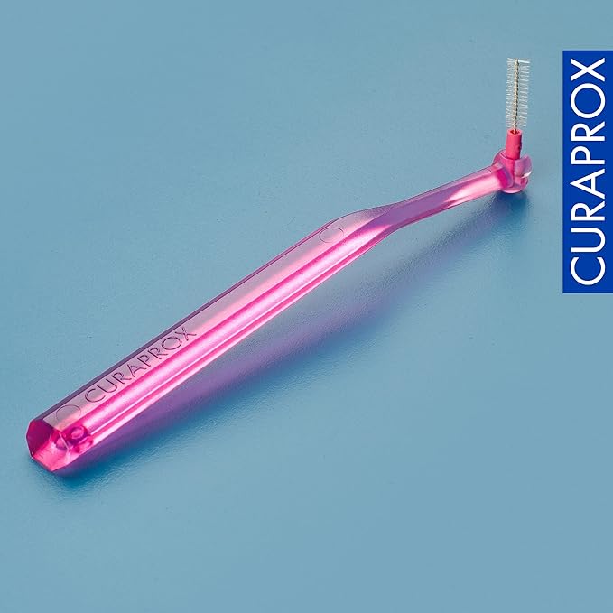 Curaprox Prime Plus Interdental Brushes, CPS 08 Holder with 5 Brushes, 0.8 mm to 3.2 mm