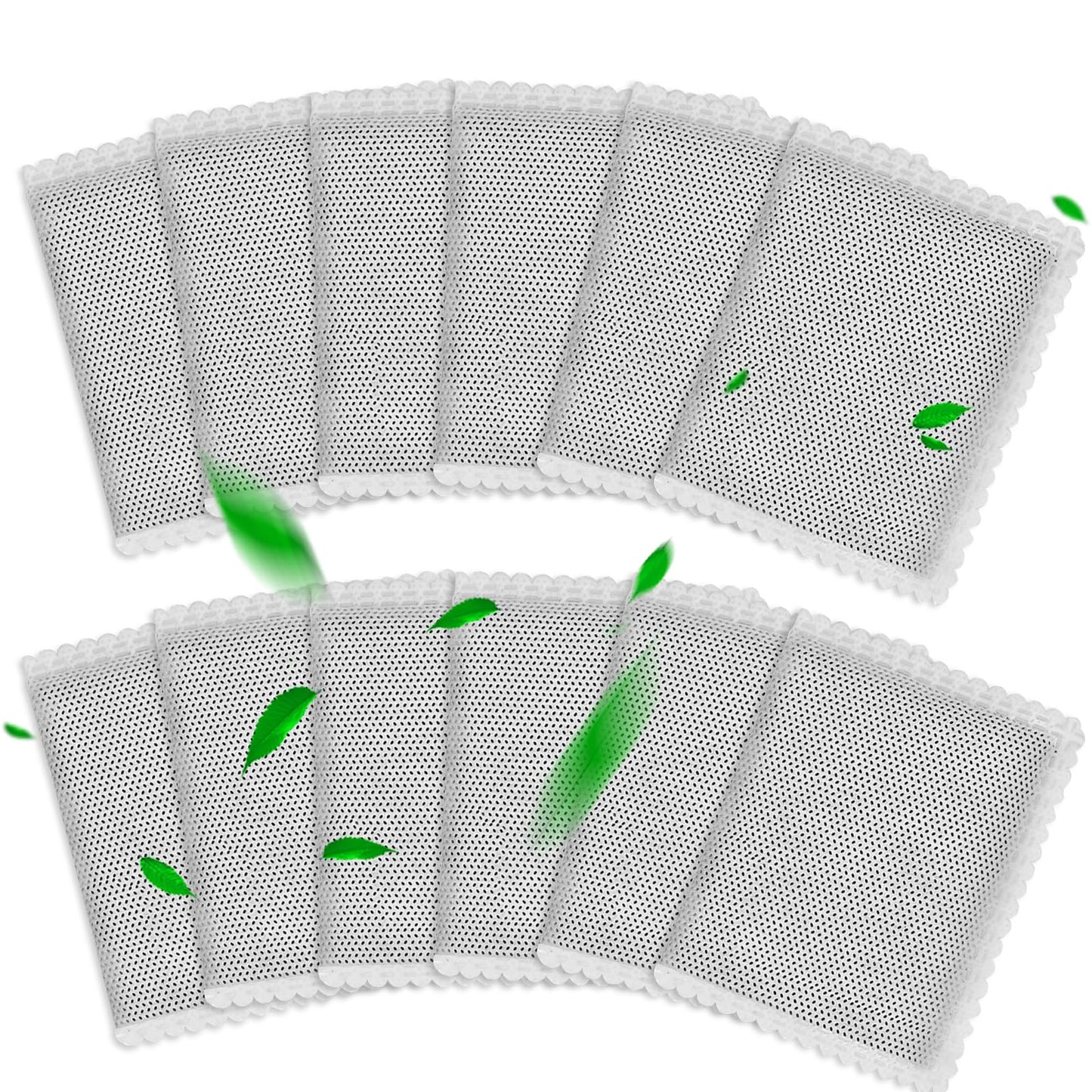 PROKITCHEN 12PCS Carbon Filter Refills Compatible with OXO Greensaver Produce Keeper & Crisper Inserts, Refill Bags Compatible with Bluapple Produce Saver Balls & Other Vegetable Savers