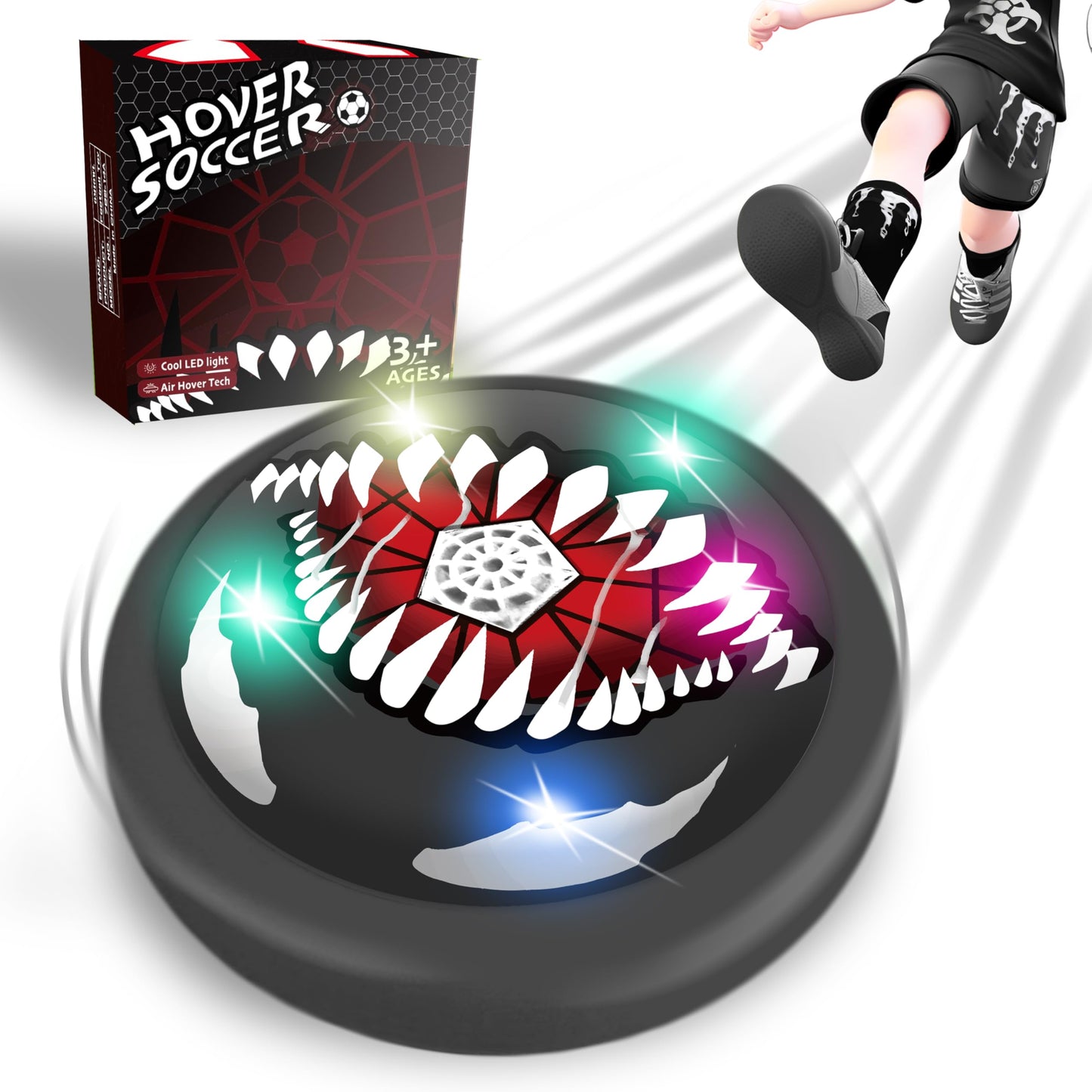 Hover Soccer Ball Set for Kids - Boy Birthday Gifts - Indoor Toy Games Gift for Boys 4 ,5 ,6 7, 8, 9, 10, 11, 12 Year Old 2 Pack