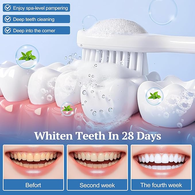 Hydroxyapatite Toothpaste, Nano Hydroxyapatite Toothpaste for Enamel Protection and Tooth Strengthening, Fresh Mint Flavor, Promotes Fresh Breath, Daily Use for Oral Health 2 Pack