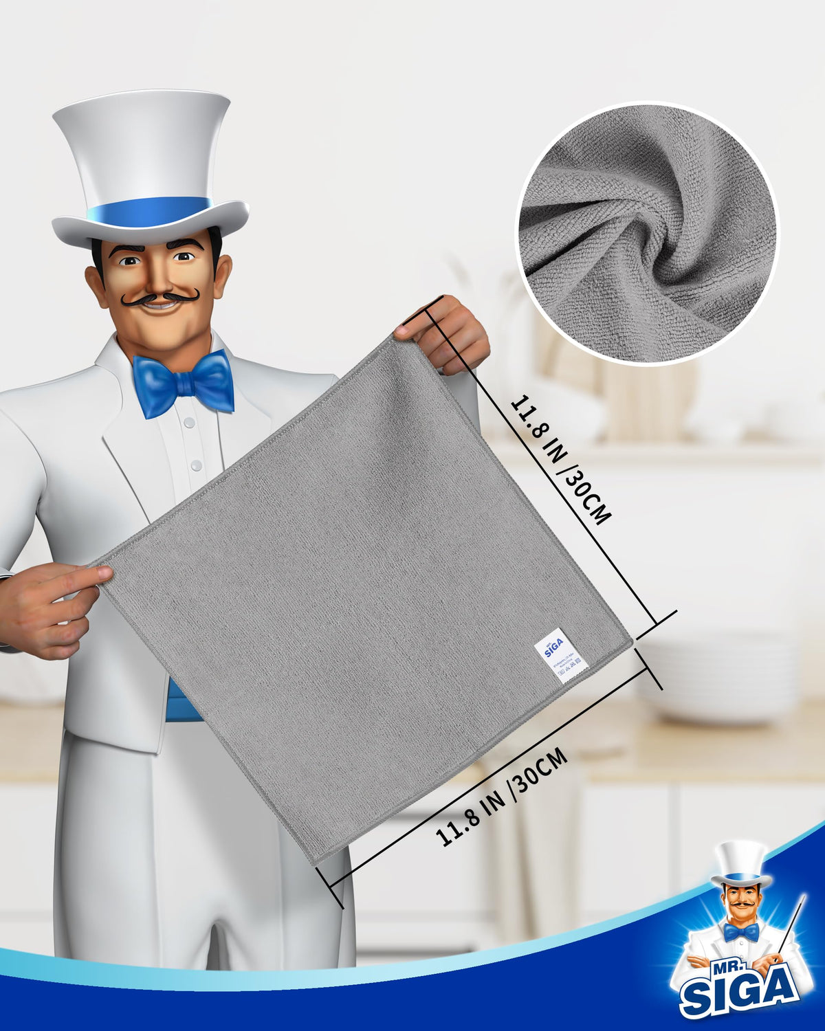 Microfiber Cleaning Cloths (15 Count)