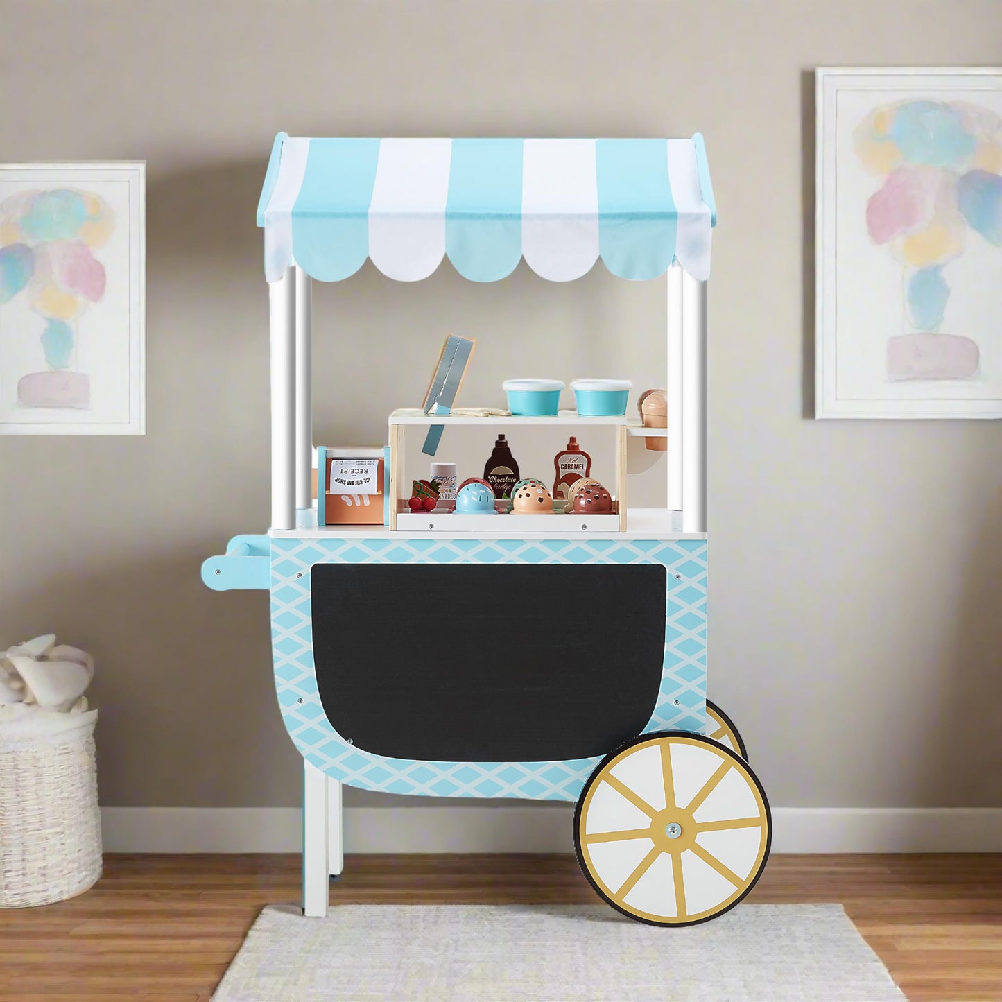 Teamson Kids - My Little Helper Ice Cream Cart