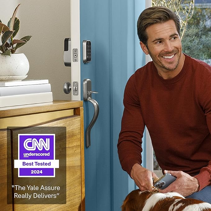 Yale Assure Lock 2 with Wi-Fi – Oil Rubbed Bronze Smart Lock for Front Door with Keypad, App Control, Backup Key, and Deadbolt – Secure Keyless Entry Door Lock, YRD450-WF1-0BP