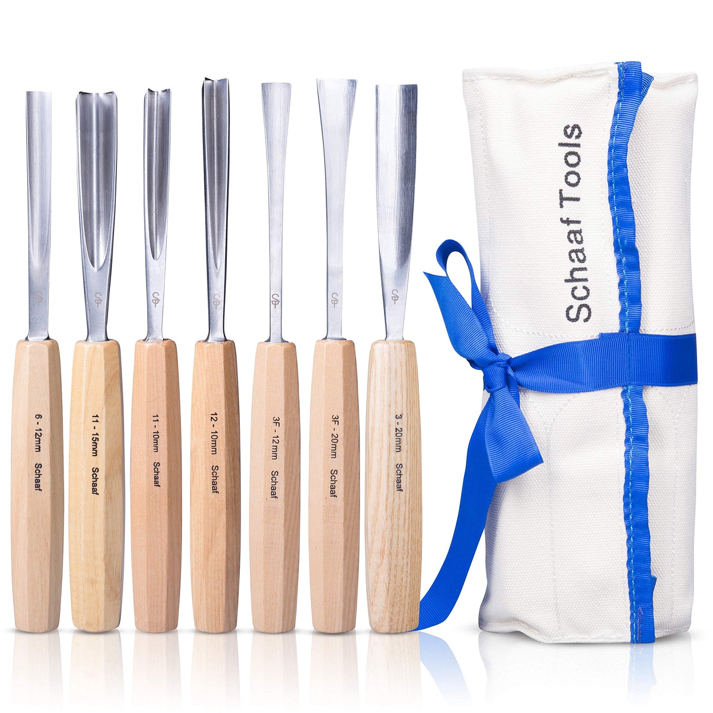 Schaaf Tools 7pc Expansion Carving Set and Schaaf Tools 12pc Foundation Carving Set Bundle