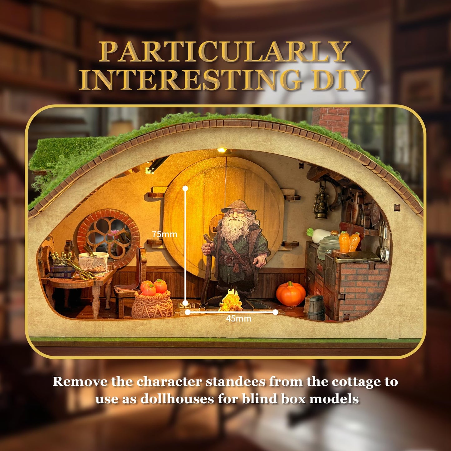 DIY Miniature House Kit - Wooden 3D Puzzles Blind Box Design, Stress-Relieving Craft for Teens & Adults, Dollhouse Kit Gift & Home Decor