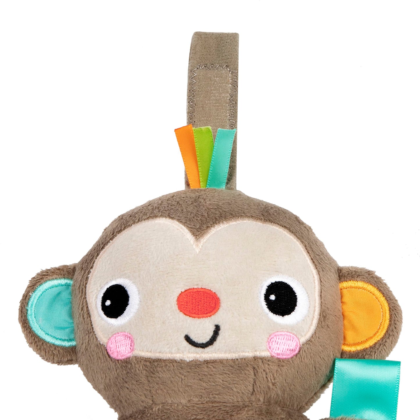 Bright Starts Pull, Play & Boogie Musical Activity Toy for Stroller - Monkey - Unisex, Newborn +