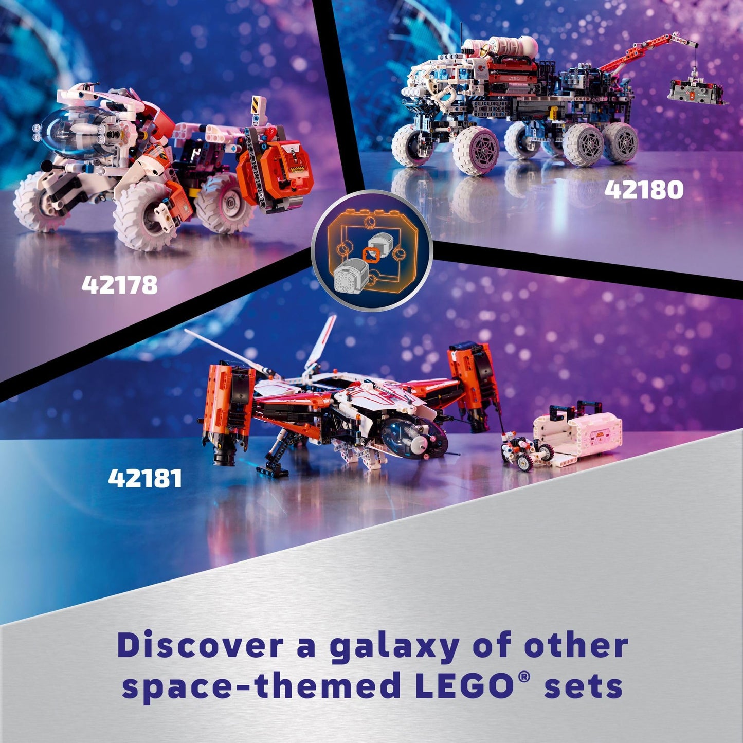 LEGO Technic Surface Space Loader LT78 Building Set, Space Toy for Adventure, Construction, Exploration and Building, Gift for Imaginative Play, Birthday Gift for 8 Year Old Boys & Girls, 42178